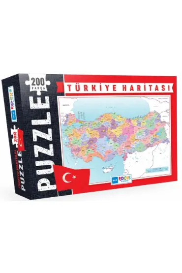 Blue Focus Türkiye Haritası - Puzzle 200 Parça