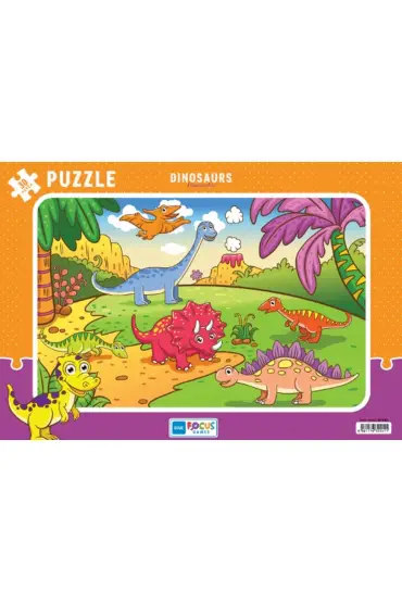 Blue Focus Dinosaurs (Dinozorlar) - Puzzle 30 Parça