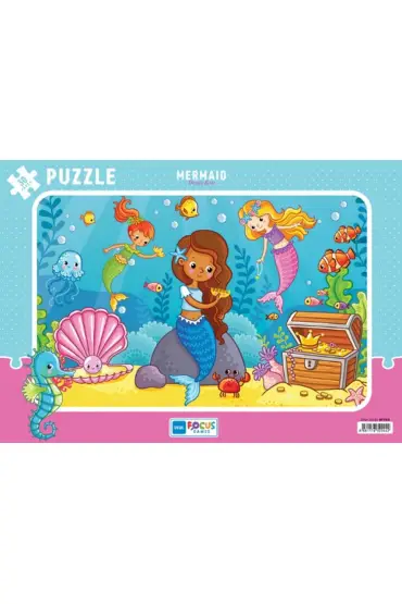 Blue Focus Mermaid (Deniz Kızı) Puzzle 30 Parça