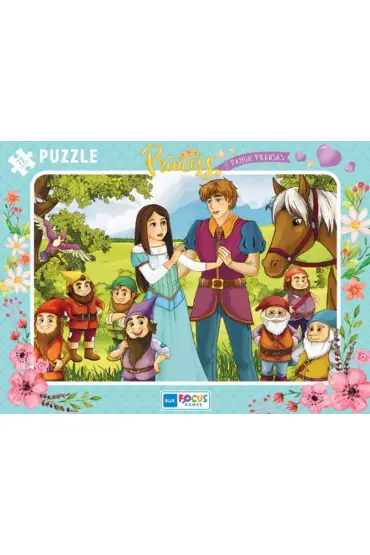 Blue Focus Princess Pamuk Prenses - Puzzle 72 Parça