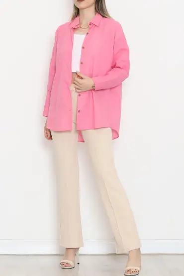  275 Oversize Gömlek Pembe