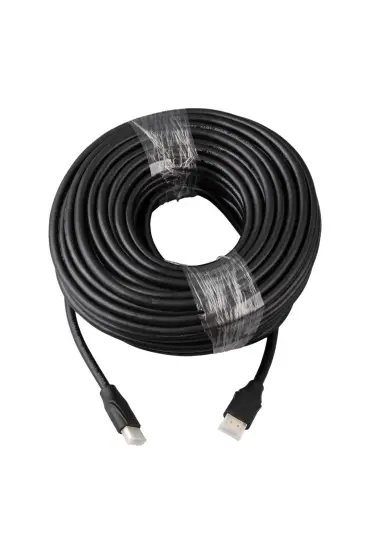  192 FULLY G-507K PLASTİK DÜZ SİYAH 25 METRE GOLD POŞETLİ HDMI KABLO (4172)