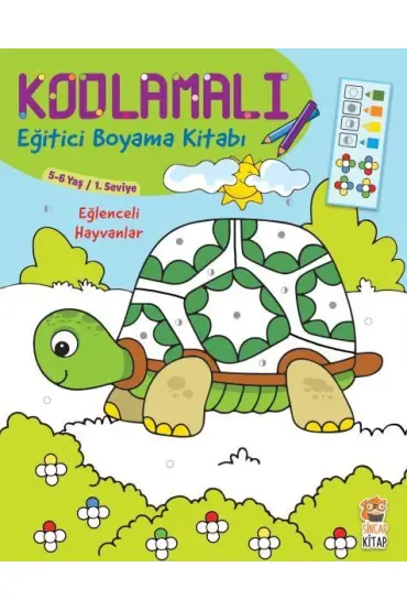 Kodlamalı Eğitici Boyama Kitabı - Eğlenceli Hayvanlar