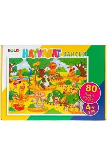 Yer Puzzle-80 Parça Puzzle - Hayvanat Bahçesi