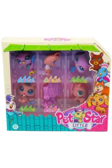  505 Pet Star Miniş 6 lı Figür Set