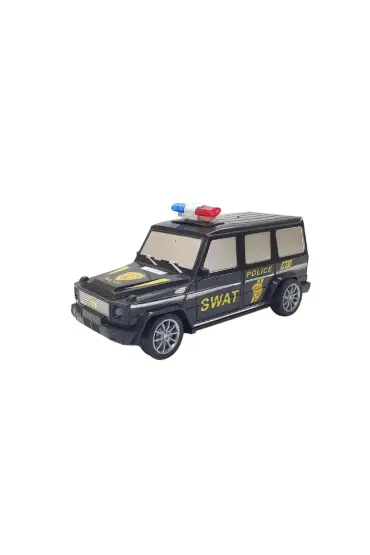  505 Uzaktan Kumandalı Mercedes Polis Jeep 1:20 Ölçek 18 Cm Siyah - 13578-887