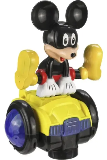  505 Mickey Mouse ışıklı Sesli Çarp-Dön Yerde Gezen