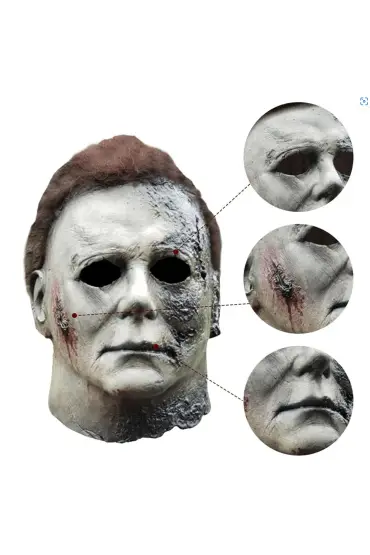 Michael Myers Lateks Maske - Michael Myers Et Maske Kafaya Tam Geçmeli