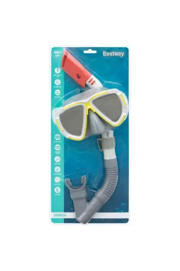  505  Dominator 2 Aynalı Maske Snorkel Set