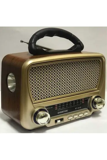 Güneş Enerjili Nostaljik Fm,aux,usb Müzik Çalar Rt-819