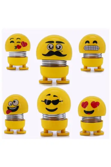  174 Zıp Zıp Kafalar Sevimli Kafa Sallayan Emojiler Çılgın Kafalar