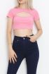 Dekolteli Crop Body Tozpembe - 4121.1567.