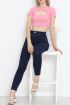 Dekolteli Crop Body Tozpembe - 4121.1567.