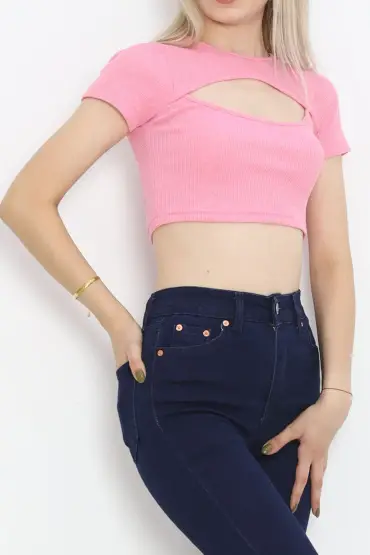 Dekolteli Crop Body Tozpembe - 4121.1567.