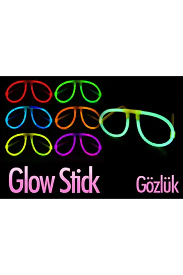 Glowstick Karanlıkta Yanan Parti Gözlüğü 12 Adet ( )