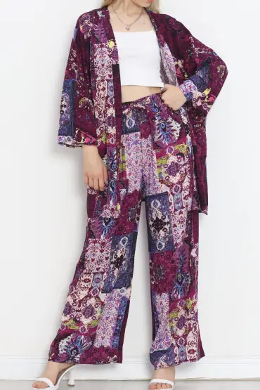  275 Kimono Takım Mor