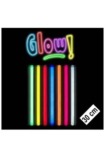 Karanlıkta Parlayan Fosforlu Glow Stick Kalın Çubuk 30 cm 1 Adet