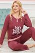 Bayan Uzun Kollu Pijama Takımı Model no 7609