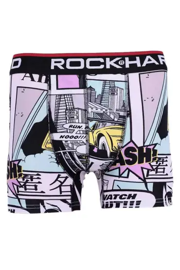 Rock Hard Desenli Erkek Boxer 7003 | Standart