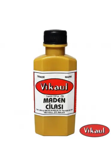 Vikaul Metal Parlatıcı - Maden Cilası, Kavil 100 gr - 12 Adet