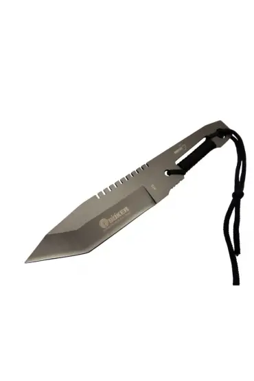 Böker A13 Komple Metal Kamp Bıçak 23 cm - Tırtıklı, İp Saplı, Kılıflı