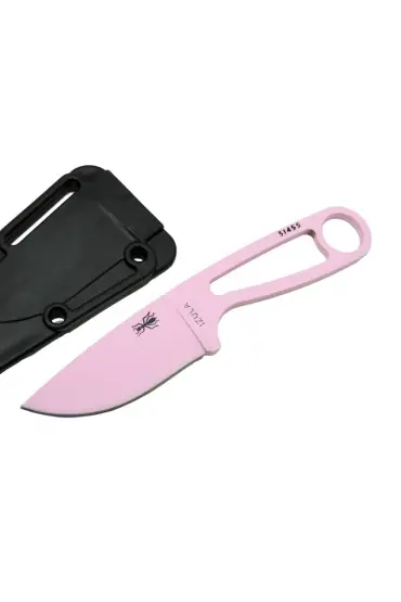 İzula Esee 51455PNK Pembe Kamp Bıçağı 16 cm - Komple Metal, Plastik Kılıflı