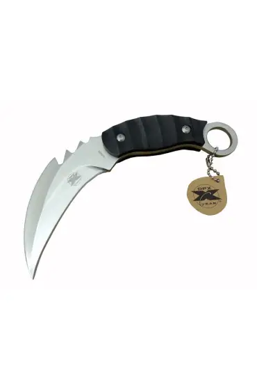 DPX Gear Kargo X 0485 Tırtıklı Karambit Outdoor Bıçak 20 cm - Kılıflı