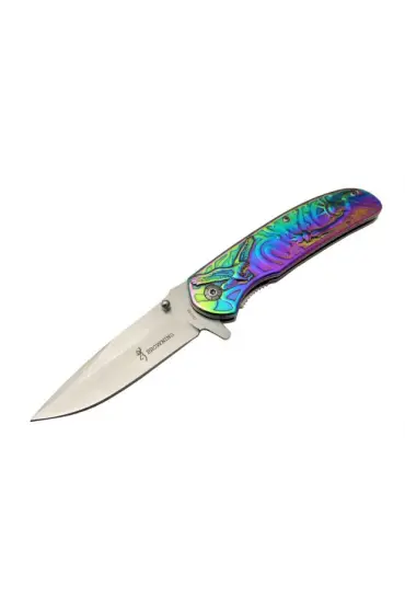 Browning DA137 Rainbow Çakı 22,5 cm Manuel, Kemerlikli