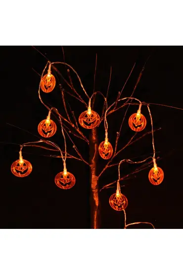 Cadılar Bayramı Halloween Balkabağı Temalı Led Işık 2 Metre