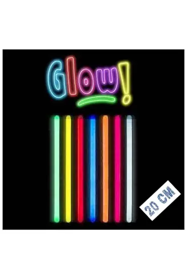 Karanlıkta Parlayan Fosforlu Glow Kalın Çubuk 20 cm 1 Adet