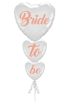 Bride To Be Buket Seti Folyo Balon 3lü Rose Gold Renk 100 cm