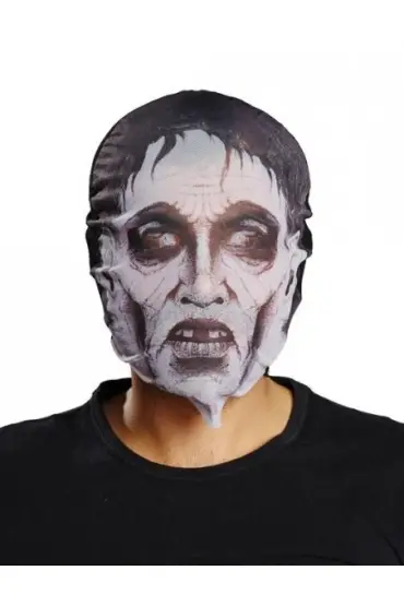 Kafaya Tam Geçmeli Bez Zombie Maskesi - Streç Korku Maskesi - 3D Baskılı Maske Model 2