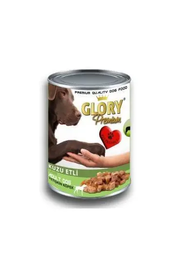 Glory Kuzu Etli Yetişkin Köpek Konserve Yaş Mama 400 gr