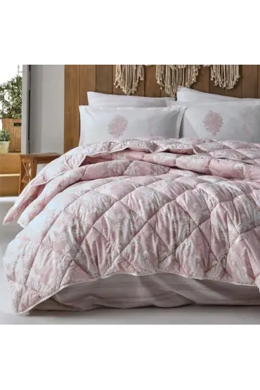 Çift Kişilik Ranforce Uyku Seti Fiorita v1 Pembe
