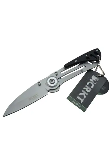 CRKT CR 0087 BK Kamp Çakı 18 cm - Metal Saplı, Otomatik, Kılıflı