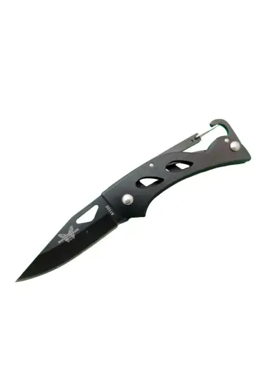 Benchmade A1103B Siyah Kamp Çakı 15 cm - Kancalı Metal Saplı