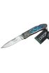 CRKT CR 0148 BL Kamp Çakı 20 cm - Köpek Desenli Sedef & Metal Sap, Kılıflı, Kutulu