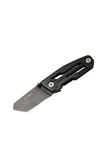 Crkt Trasher 1065BK Kamp Çakı 11,5 cm - Siyah, Metal Sap