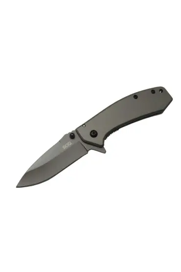 SOG 0286 Titanyum Lindos Kamp Çakı 17 cm - Metal Sap, Yarı Otomatik