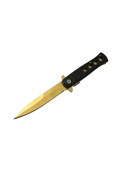 Venom K033 Gold Kamp Çakı 23cm- Yarı Otomatik, Kemerlikli