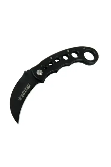 SW SW205 Siyah Karambit Kamp Çakı 19cm- Manuel, Kemerlikli