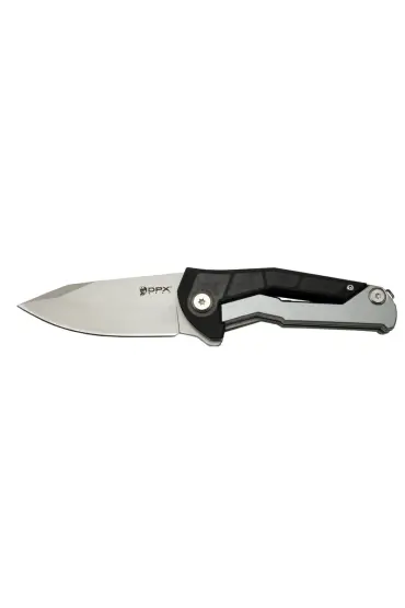 DpxGear Sugga 915B BK Siyah & Beyaz Kamp / Outdoor Çakı 17,5cm - Yarı Otomatik, Kemerlikli, Kutulu