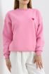 Kalp Nakışlı Şardonlu Oversize Sweat Pembe - 21621.200.