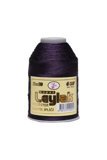 Leylak Dantel ve Oya İpi 100 Gr Patlican Moru