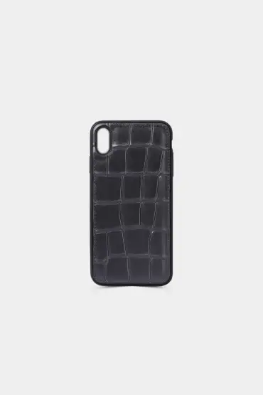 Large Croco Deri Xs Max Telefon Kılıfı