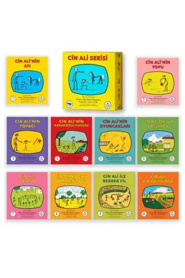 Cin Ali Serisi Kutulu Set (10 Takım Kitap)  (4022)