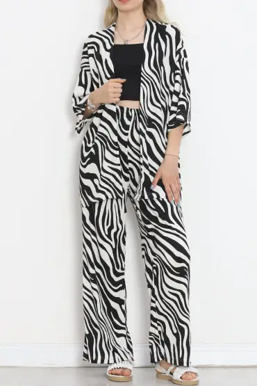  275 Desenli Kimono Takım Zebra