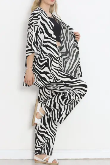  275 Desenli Kimono Takım Zebra