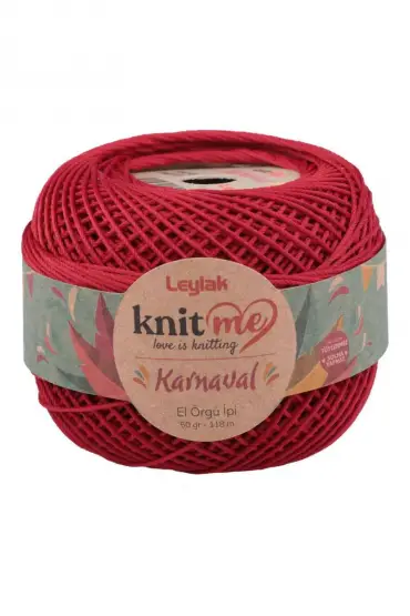 Knit me Karnaval El Örgü İpi Koyu Kırmızı 04015 50 gr.