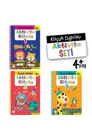 Küçük Dahiler Aktivite Seti 4+ Yaş - 3 Kitap Takım  (4022)